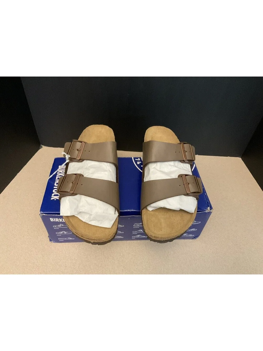 New! Womens Birkenstock Arizona Mocha Birkibuc Sandals. Size 40-US 9 Narrow Fit.